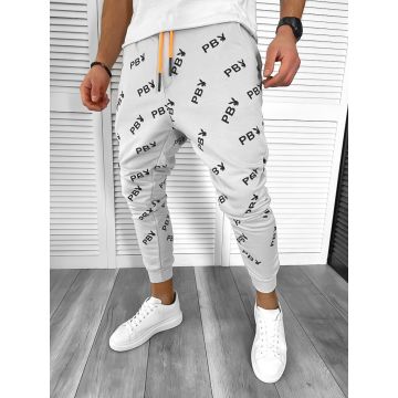 Pantaloni de trening gri conici K019  P19-2.2