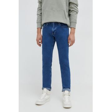 Tommy Jeans jeansi Scanton barbati, culoarea albastru marin