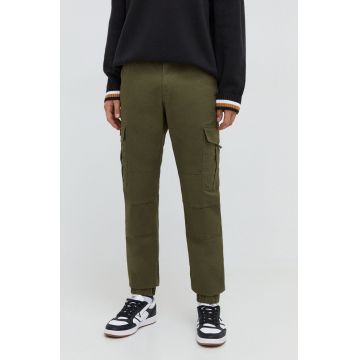 Tommy Jeans pantaloni barbati, culoarea verde