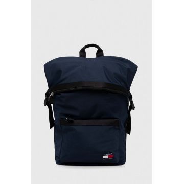 Tommy Jeans rucsac bărbați, culoarea bleumarin, mare, cu imprimeu AM0AM11965