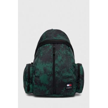 Tommy Jeans rucsac bărbați, culoarea verde, mare, cu model AM0AM12267