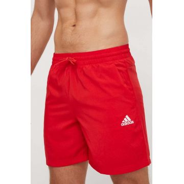 adidas pantaloni scurti barbati, culoarea rosu