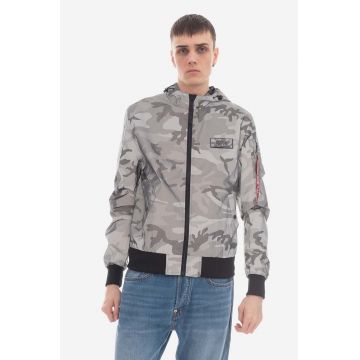 Alpha Industries geacă culoarea gri, de tranzitie 126138RC.125-grey