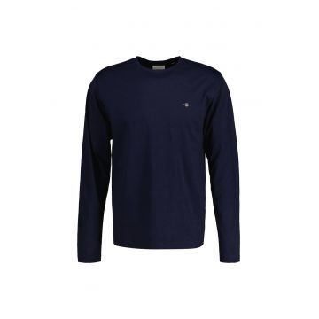 Bluza din bumbac Shield - Albastru inchis