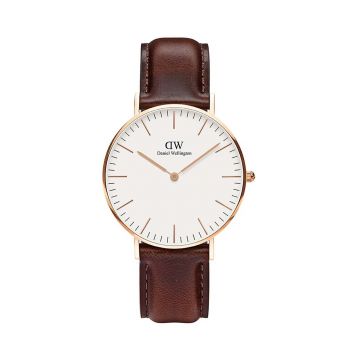 Daniel Wellington ceas Classic 36 Bristol culoarea maro