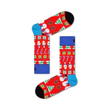 Happy Socks sosete All I Want For Christmas Sock culoarea rosu