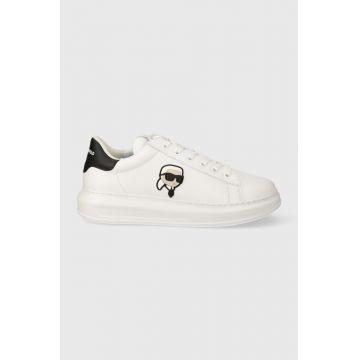 Karl Lagerfeld sneakers din piele KAPRI MENS culoarea alb, KL52530N Karl Lagerfeld sneakers din piele KAPRI MENS culoarea alb, KL52530N