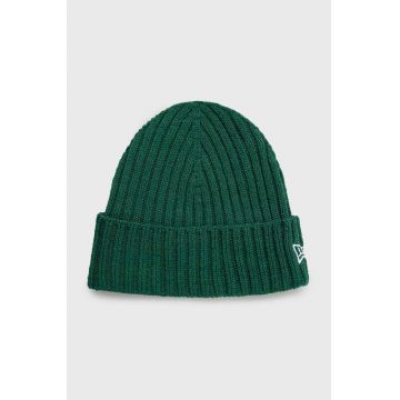 New Era caciula Cuff Beanie culoarea verde, 60364235