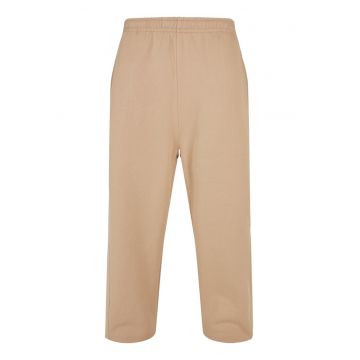 Pantaloni de trening cu model uni si buzunare oblice - Maro nisip