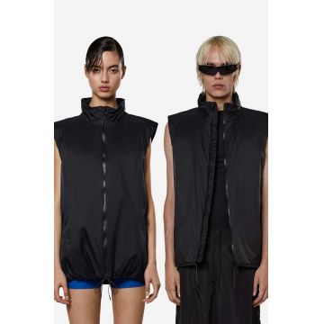 Rains vestă Fuse Vest culoarea negru, de tranzitie 15410-BLACK.