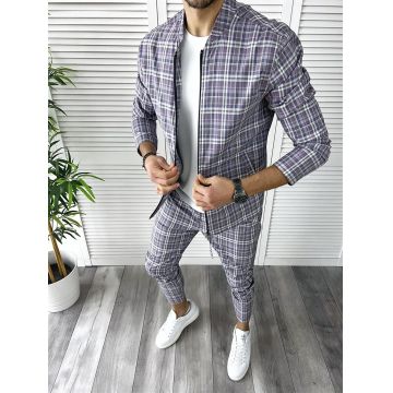 Trening barbati slim fit Pantaloni + Hanorac B9849 P18-5.2