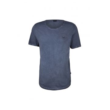 Tricou de bumbac Clark - Albastru inchis