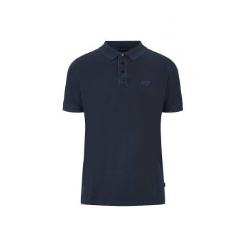 Tricou polo cu fenta cu nasturi Ambrosio