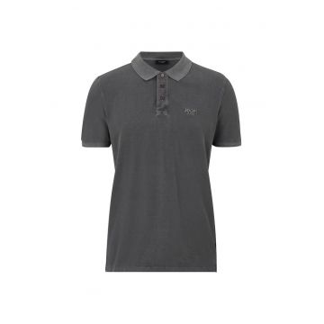 Tricou polo cu fenta cu nasturi Ambrosio