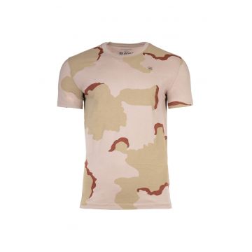 Tricou de bumbac organic cu imprimeu camuflaj