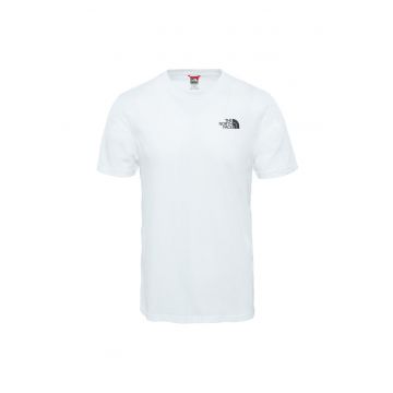 Tricou din bumbac cu detaliu logo pe piept Simple Dome