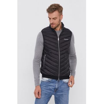 Armani Exchange Vestă de puf bărbați, culoarea negru, de tranzitie