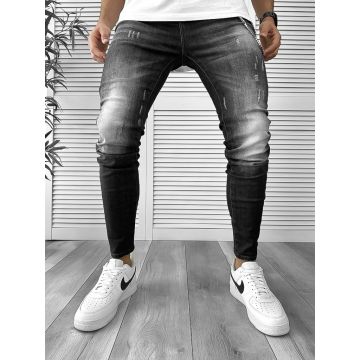 Blugi barbati conici negri 5795