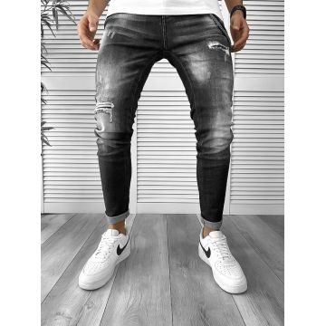 Blugi barbati conici negri 5801