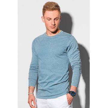 Bluza din bumbac cu decolteu la baza gatului