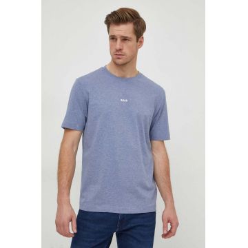 BOSS tricou ORANGE bărbați, culoarea violet, uni 50473278