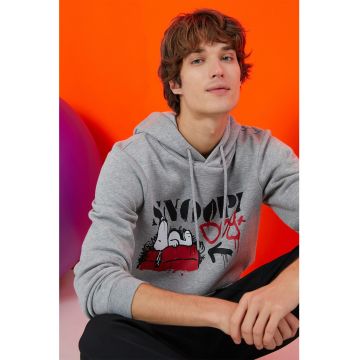Hanorac supradimensionat cu imprimeu Snoopy
