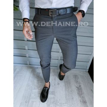 Pantaloni barbati eleganti gri inchis B1639 P19-4.3