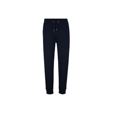 Pantaloni de trening conici cu snur de ajustare - Albastru