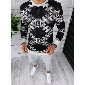 Pulover barbati gros slim fit bej T3623 I5-4/U2 / 96-5 E~