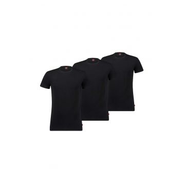 Set de tricouri cu decolteu la baza gatului - 3 piese