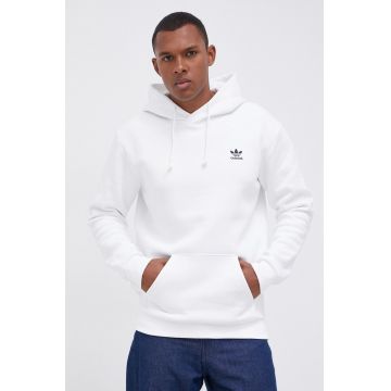 Adidas Originals Bluză H34649 bărbați, culoarea alb, material neted H34649-WHITE