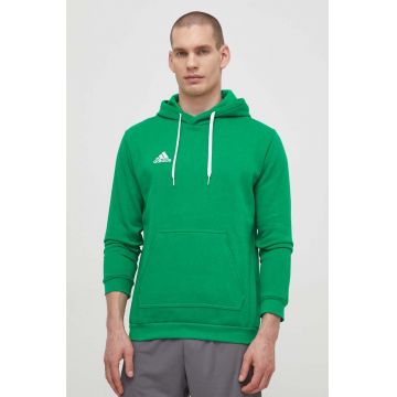adidas Performance bluză Entrada 22 bărbați, culoarea verde, uni HI2141