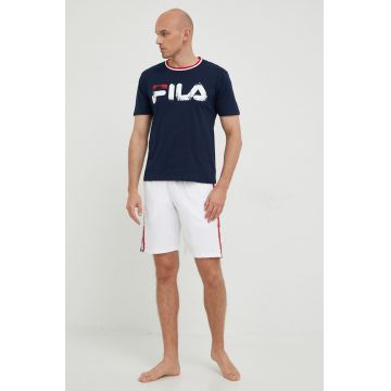 Fila pijama barbati, culoarea albastru marin, cu imprimeu