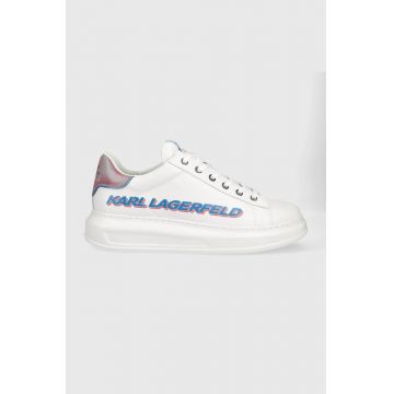 Karl Lagerfeld sneakers din piele Kapri Mens culoarea alb