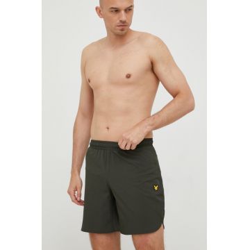 Lyle & Scott pantaloni scurti de baie culoarea verde