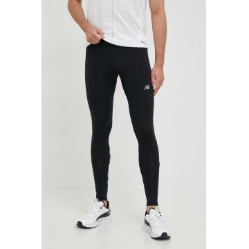 New Balance leggins de alergare Printed Accelerate barbati, culoarea negru, cu imprimeu