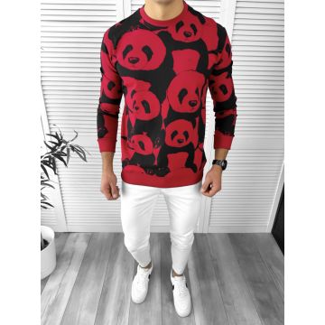 Bluza barbati slim fit rosie K294 I1-4.3