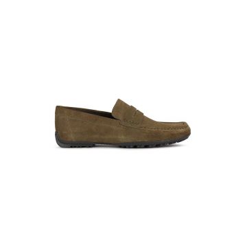 Geox mocasini din piele intoarsa U KOSMOPOLIS + GRIP barbati, culoarea verde, U36CFA00022C3009