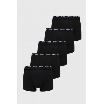 HUGO boxeri 5-pack barbati, culoarea negru