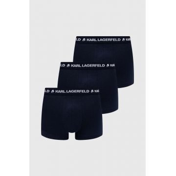 Karl Lagerfeld boxeri 3-pack barbati, culoarea albastru marin