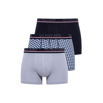 Set de boxeri cu banda logo in talie - 3 perechi