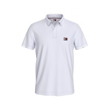 Tricou polo din bumbac cu logo pe piept