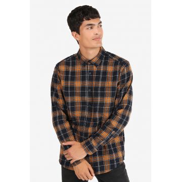 Camasa de bumbac cu model in carouri Camasa de bumbac cu model in carouri