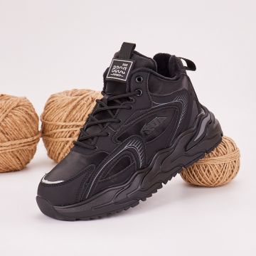 Sneakersi Barbat Negri Cu Siret Eleazar Sneakersi Barbat Negri Cu Siret Eleazar