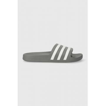 adidas papuci Adilette culoarea gri F35538