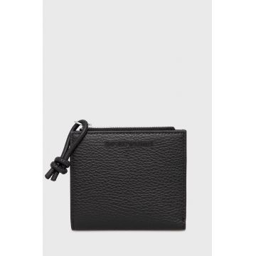 Emporio Armani portofel de piele barbati, culoarea negru