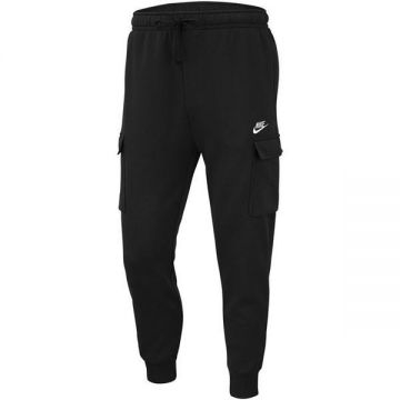 Pantaloni barbati Nike Sportswear Club Fleece Cargo CD3129-010, M, Negru