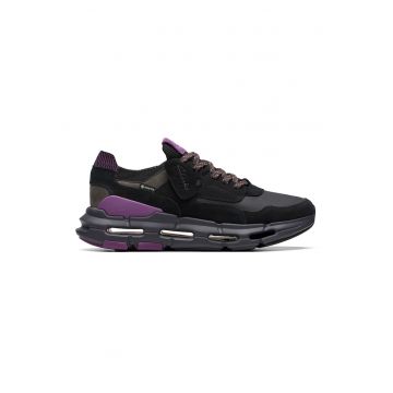 Pantofi sport de piele intoarsa cu detalii contrastante Nxe - Negru/Violet