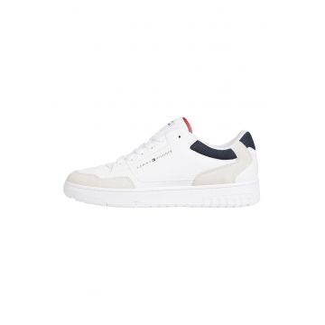 Pantofi sport din piele cu insertii de plasa