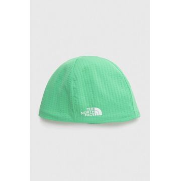 The North Face caciula DotKnit culoarea verde, din tesatura neteda